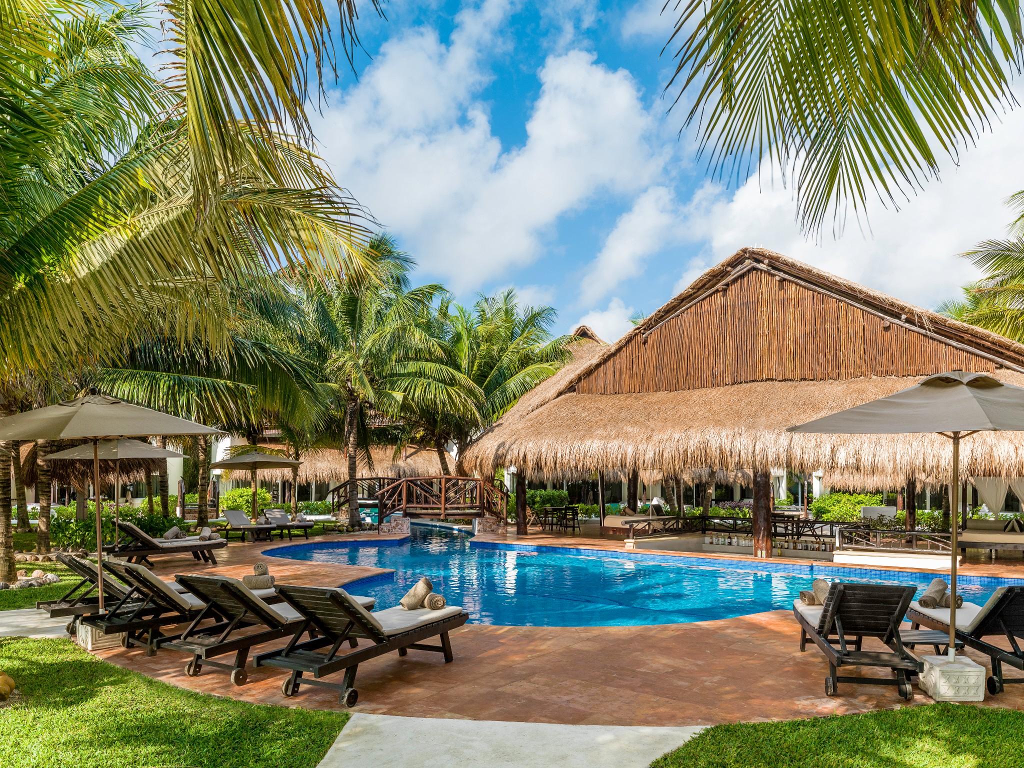 El Dorado Casitas Royale Catamaran, Cenote & More Inclusive (Adults Only) Puerto Morelos Eksteriør bilde